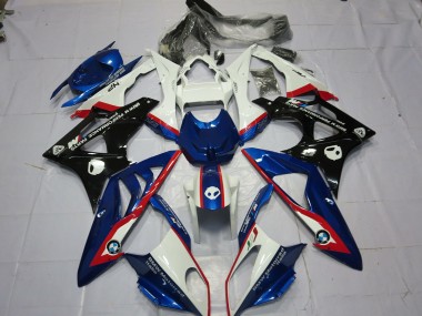 Alien Blue and White 2009-2014 S1000RR Motorcycle Fairing