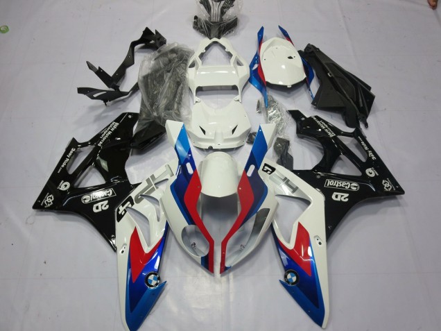 Alien Blue and White 2009-2014 S1000RR Motorcycle Fairing