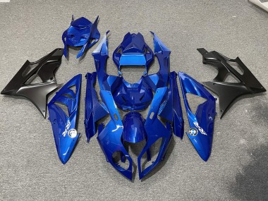 Alien Blue and White 2009-2014 S1000RR Motorcycle Fairing