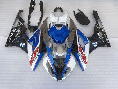 Alien Blue and White 2009-2014 S1000RR Motorcycle Fairing