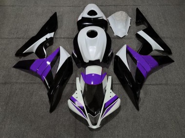 Black White and Purple 2007-2008 CBR600RR Motorcycle Fairing