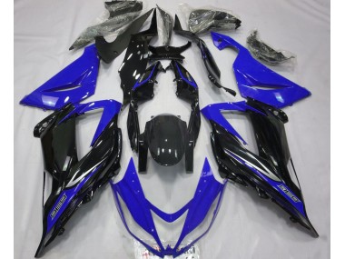 Black and Blue 2013-2018 ZX6R Motorcycle Fairing