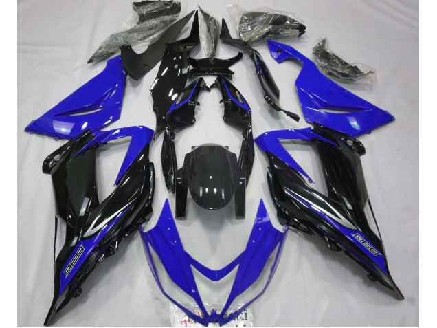 Black and Blue 2013-2018 ZX6R Motorcycle Fairing