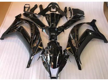 Black and Gold 2016-2019 ZX10R Motorcycle Fairing