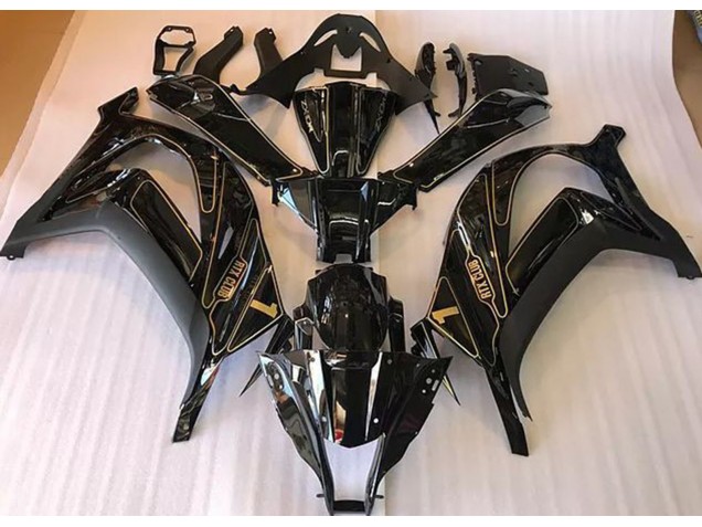 Black and Gold 2016-2019 ZX10R Motorcycle Fairing Black and Gold 2016-2019 ZX10R Motorcycle Fairing