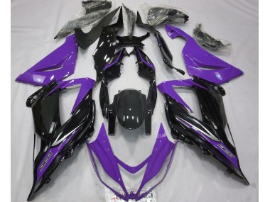 Black and Purple 2013-2018 ZX6R Motorcycle Fairing