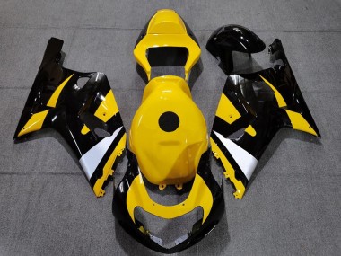 Black and Yellow 2001-2003 GSXR 600-750 Motorcycle Fairing