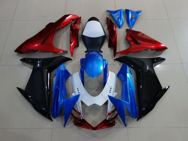 Blue / Black / Red 2011-2024 GSXR 600-750 Motorcycle Fairing