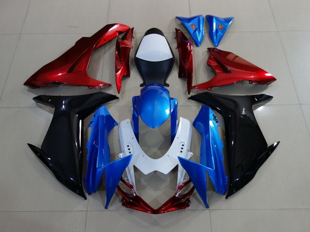 Blue / Black / Red 2011-2024 GSXR 600-750 Motorcycle Fairing