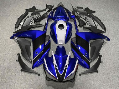 Blue Black and White 2015-2018 R3 Motorcycle Fairing
