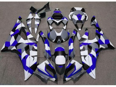 Blue Camo Plain 2008-2016 R6 Motorcycle Fairing