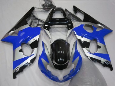 Blue Silver OEM Style 2000-2002 GSXR 1000 Motorcycle Fairing