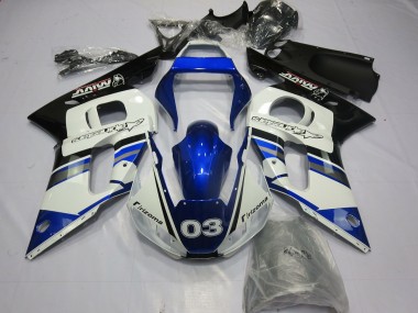Blue White 03 1998-2002 R6 Motorcycle Fairing