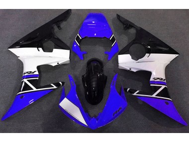 Blue White and Black 2003-2004 R6 Motorcycle Fairing
