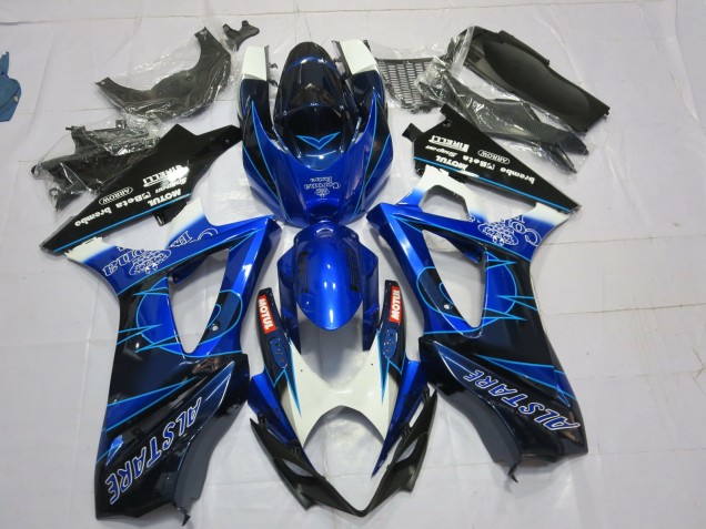 Blue and Black Corona 2007-2008 GSXR 1000 Motorcycle Fairing