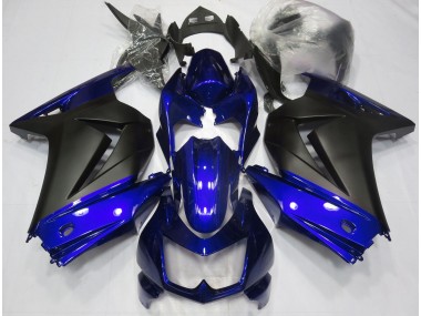 Blue and Matte Black 2008-2012 Ninja 250 Motorcycle Fairing