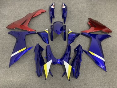 Blue with Red Lowers 2011-2024 GSXR 600-750 Motorcycle Fairing