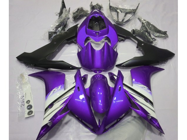 Bright Purple & White 2004-2006 R1 Motorcycle Fairing