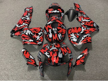 Camo & RED 2005-2006 CBR600RR Motorcycle Fairing