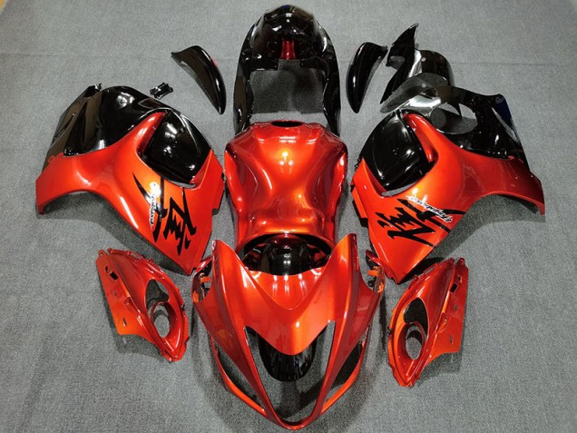 Candy Orange & Gloss Black 2008-2020 GSXR 1300 Hayabusa Motorcycle Fairing