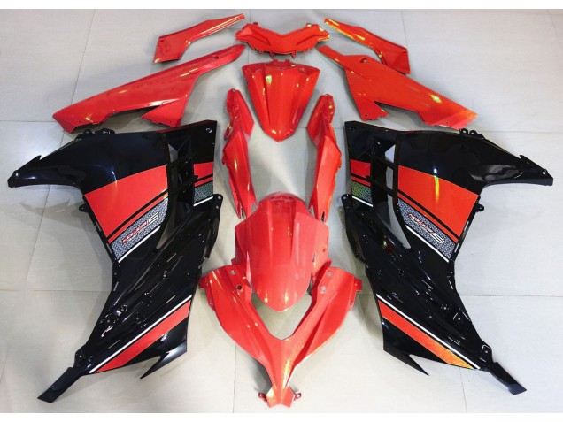 Candy Red and Black 2013-2018 Ninja 300 Motorcycle Fairing Candy Red and Black 2013-2018 Ninja 300 Motorcycle Fairing
