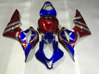 Captain America 2007-2008 CBR600RR Motorcycle Fairing