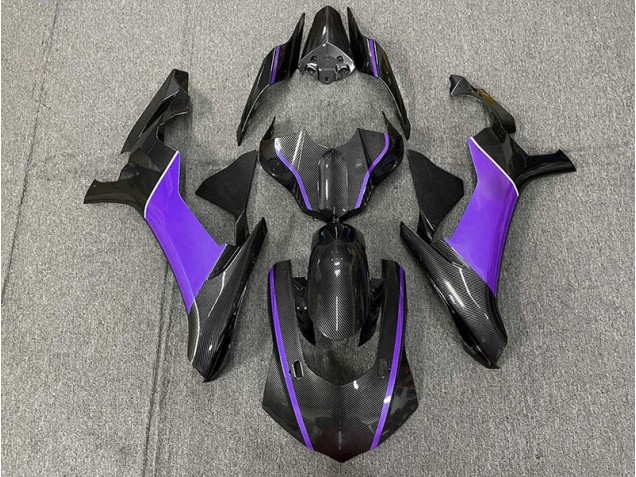 Carbon Fiber & Purple 2015-2019 R1 Motorcycle Fairing