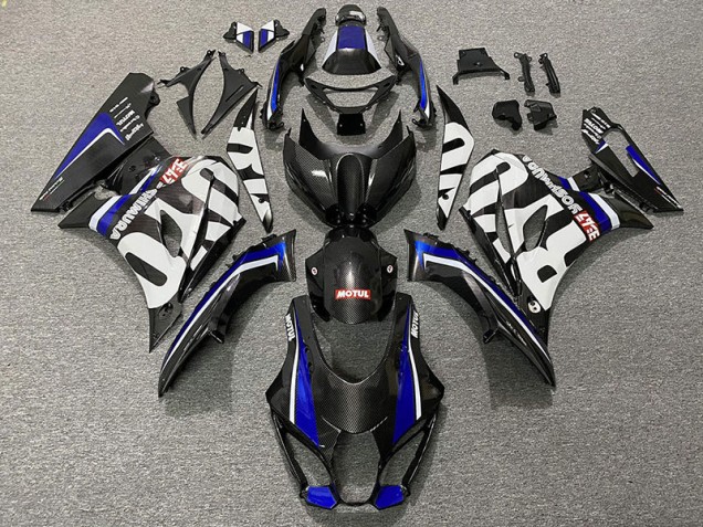 Carbon Fiber Style & Blue 2017-2023 GSXR 1000 Motorcycle Fairing