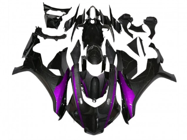 Carbon Fiber Style & Purple 2015-2019 R1 Motorcycle Fairing