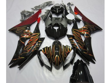 Custom Flame 2008-2016 R6 Motorcycle Fairing