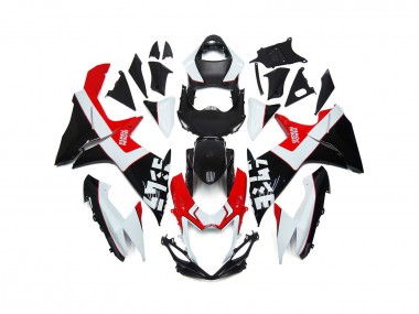 Custom Red and Black with Logos 2011-2024 GSXR 600-750 Motorcycle Fairing