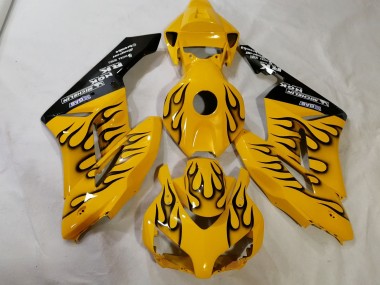 Custom Yellow Flame 2012-2016 CBR1000RR Motorcycle Fairing