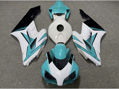 Cyan White and Gloss Black 2004-2005 CBR1000RR Motorcycle Fairing
