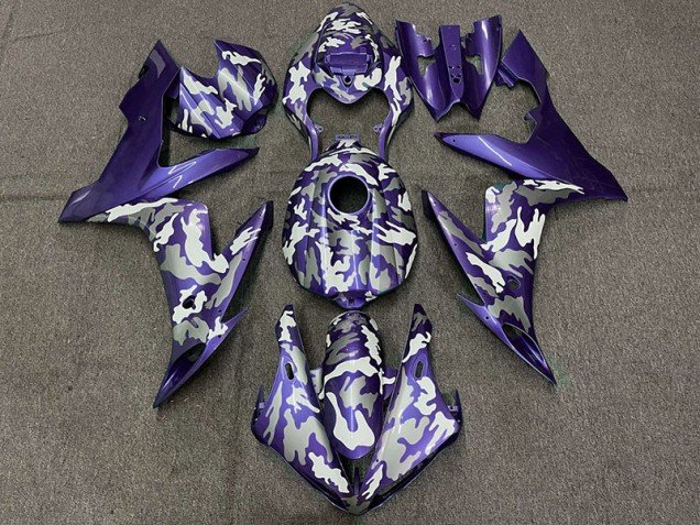 Dark Purple Camo 2004-2006 R1 Motorcycle Fairing Dark Purple Camo 2004-2006 R1 Motorcycle Fairing