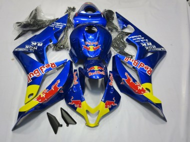 Deep Blue Red Bull 2007-2008 CBR600RR Motorcycle Fairing