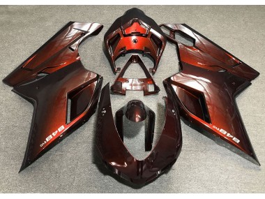 Deep Orange 2007-2014 Ducati 848 1098 1198 Motorcycle Fairing