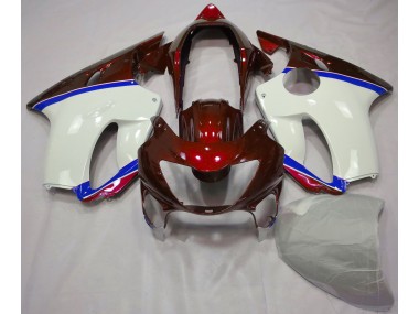 Deep Red and Blue 1999-2000 CBR600 F4 Motorcycle Fairing