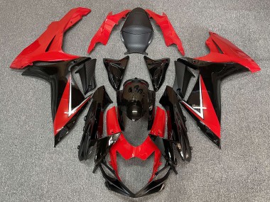 Deep Red and Gloss Black 2011-2024 GSXR 600-750 Motorcycle Fairing