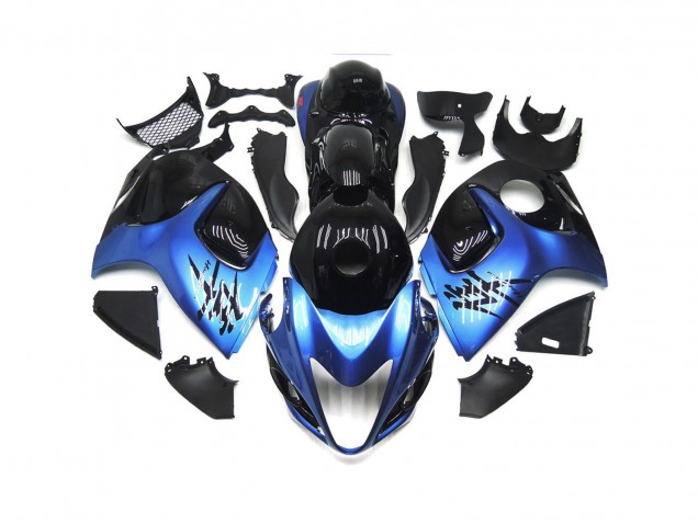 Deep blue with Black Custom 2008-2020 GSXR 1300 Hayabusa Motorcycle Fairing