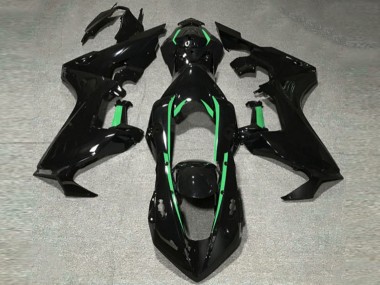 Gloss Black & Forest Green Lining 2017-2023 CBR1000RR Motorcycle Fairing
