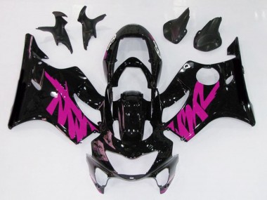 Gloss Black & Pink 1999-2000 CBR600 F4 Motorcycle Fairing