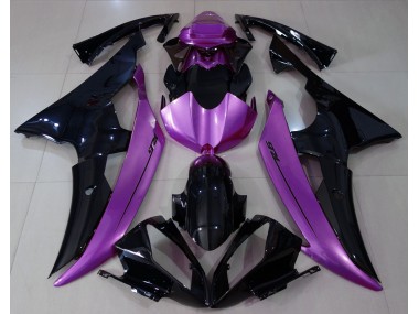 Gloss Black & Rose Purple 2008-2016 R6 Motorcycle Fairing