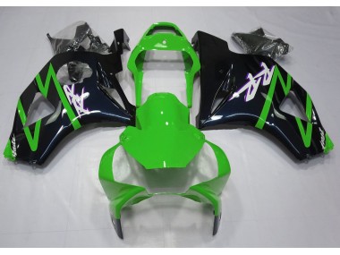Gloss Black and Green 2002-2003 CBR954RR Motorcycle Fairing