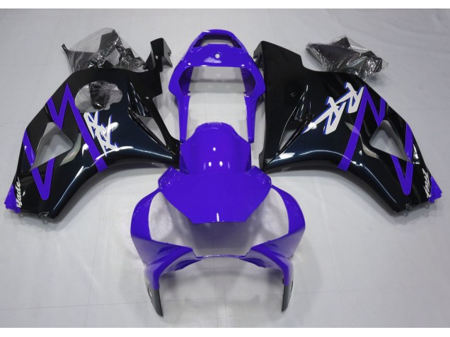 Gloss Black and Purple 2002-2003 CBR954RR Motorcycle Fairing Gloss Black and Purple 2002-2003 CBR954RR Motorcycle Fairing