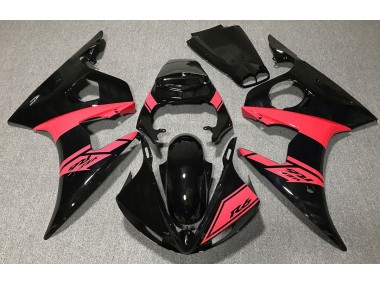 Gloss Black and Red 2003-2004 R6 Motorcycle Fairing