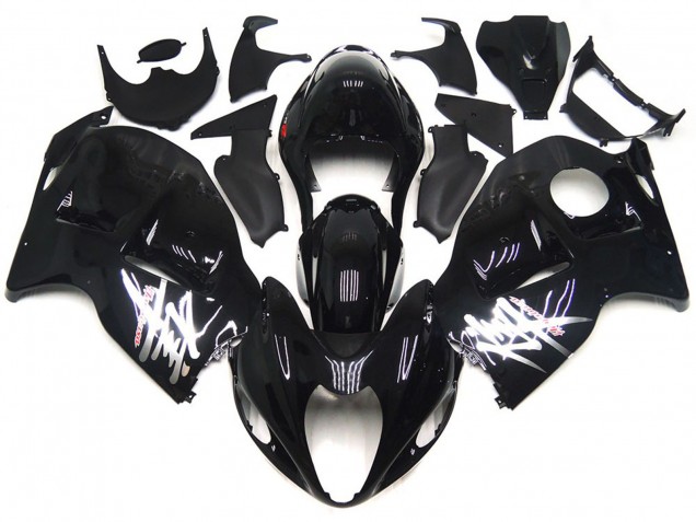 Gloss Black with Silver Decals 1997-2007 GSXR 1300 Hayabusa Motorcycle Fairing