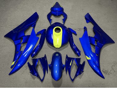 Gloss Blue & High Vis Yellow 2006-2007 R6 Motorcycle Fairing