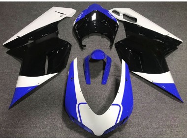 Gloss Blue White and Black 2007-2014 Ducati 848 1098 1198 Motorcycle Fairing