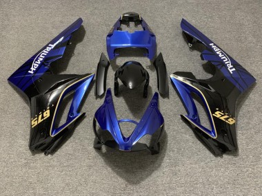 Gloss Blue and Black 2009-2012 Daytona 675 Motorcycle Fairing