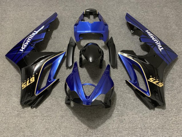 Gloss Blue and Black 2009-2012 Daytona 675 Motorcycle Fairing